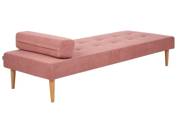 Dagbädd Rosa Tygklädsel Modern Minimalistisk