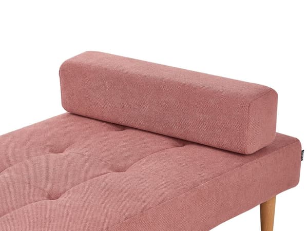 Dagbädd Rosa Tygklädsel Modern Minimalistisk
