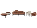 Miniatyrbillede 7 af 11: Daybed Beige Brun 170 x 70 cm 1 Personers Dagseng Chaiselong med Pølsepude til Stue og Soveværelse