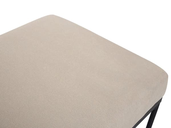 Daybed Beige Mørkebrun 170 x 70 cm 1 Personers Dagseng Chaiselong med Pølsepude til Stue og Soveværelse