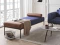 Miniatyrbillede 2 af 11: Daybed Blå Brun 170 x 70 cm 1 Personers Dagseng Chaiselong med Pølsepude til Stue og Soveværelse
