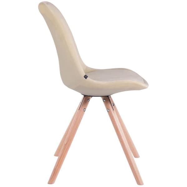 Stol - Toulouse - Sammet - Grädde-Natur - Nutida Design - 1 Sits