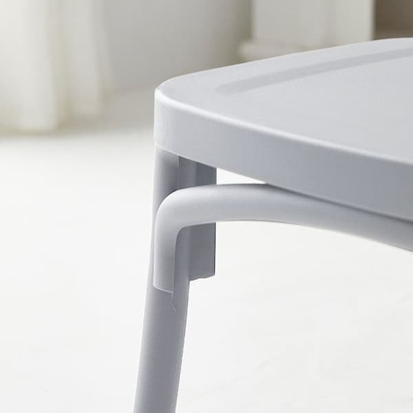 Vita vita vita av vitsvitt stil BISTROT stapelbara - KOSMI - Set om 4 - Polypropenplast - Harpiks