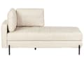 Miniatyrbillede 1 af 11: Chaiselong Lys Beige Kunstlæder Daybed med Ryglæn Gæsteseng Multifunktionel Chaise Venstrevendt Sofa Moderne til Stuen