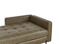Miniatyrbillede 7 af 11: Chaiselong Grønt Kunstlæder Daybed med Ryglæn Gæsteseng Multifunktionel Chaise Højrevendt Sofa Moderne til Stuen