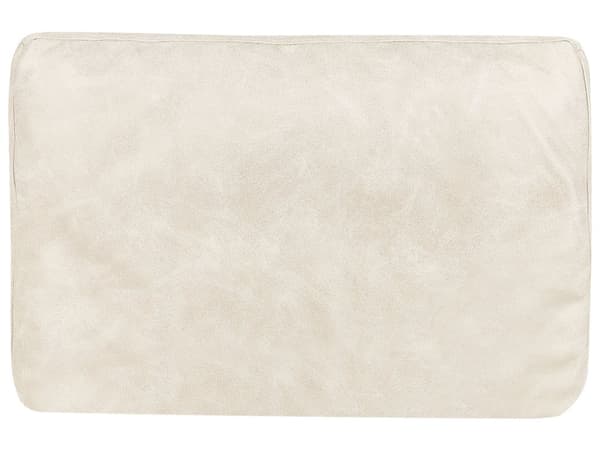 Chaiselong Lys Beige Kunstlæder Daybed med Ryglæn Gæsteseng Multifunktionel Chaise Højrevendt Sofa Moderne til Stuen