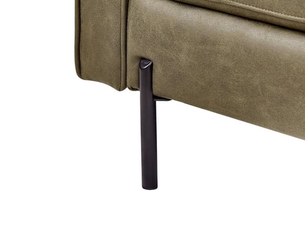 Chaiselong Grønt Kunstlæder Daybed med Ryglæn Gæsteseng Multifunktionel Chaise Venstrevendt Sofa Moderne til Stuen