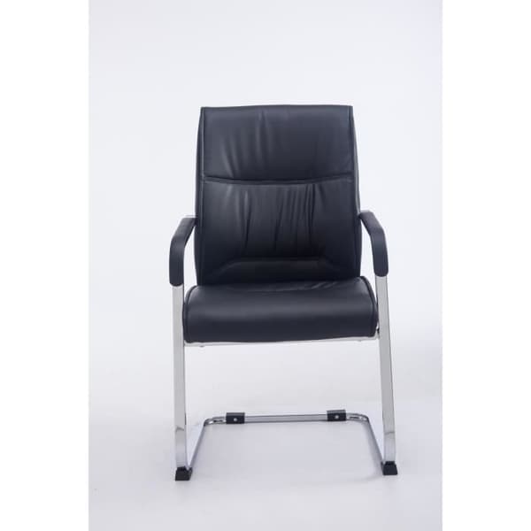 XL Anubis Visitor Chair - CLP - Svart - Imiterat läder - Med armstöd - Inomhus