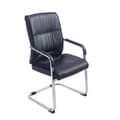 Miniatyrbild 1 av 4: XL Anubis Visitor Chair - CLP - Svart - Imiterat läder - Med armstöd - Inomhus