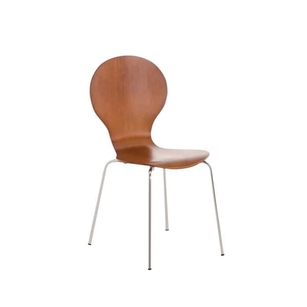 CLP Set med 2 robusta DIEGO stapelbara stolar, med träsits, ergonomiskt utformad sits, lätt underhåll, 10 färger tillgängliga...