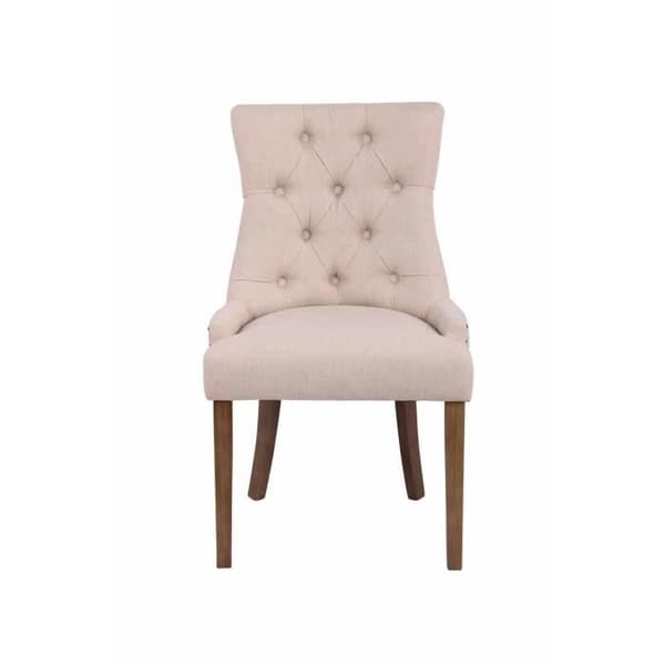 Aberdeen Tyg Matstol, Cream-Light Antique