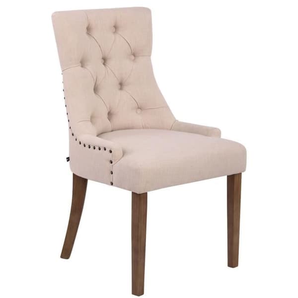 Aberdeen Tyg Matstol, Cream-Light Antique
