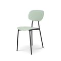 Miniatyrbild 1 av 6: Contemporary Green Chair - KOSMI - LEA Model - Black Metal Ben - Resin and Metal