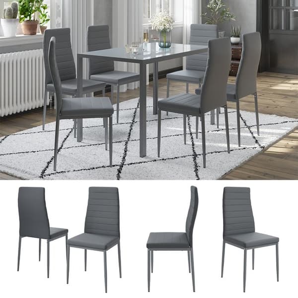Vicco stor matstol, grå, 42,5 x 48 cm set med 6 hyllor