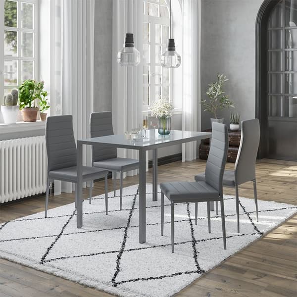 Vicco Stor matstol, Grå, 42,5 x 48 cm Set om 4