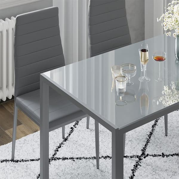 Vicco Stor matstol, Grå, 42,5 x 48 cm Set om 4