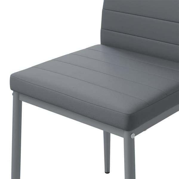 Vicco Stor matstol, Grå, 42,5 x 48 cm Set om 4