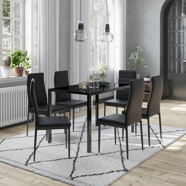 Vicco Stor matstol, Svart, 42,5 x 48 cm set med 6 hyllor