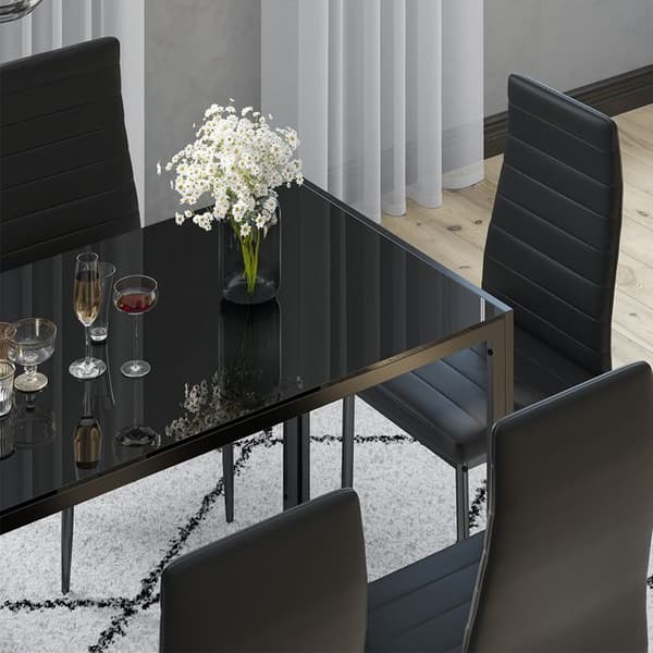 Vicco Stor matstol, Svart, 42,5 x 48 cm set med 6 hyllor