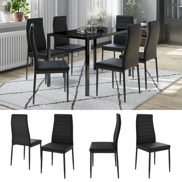Vicco Stor matstol, Svart, 42,5 x 48 cm set med 6 hyllor