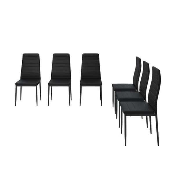 Vicco Stor matstol, Svart, 42,5 x 48 cm set med 6 hyllor