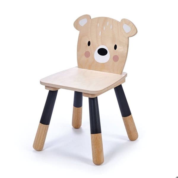 Junior björnstol i trä - Tender Leaf Toys - Flerfärgad - Vit