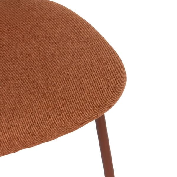 Set med 2 stolar i vintagestil "Loft" &amp; metallben Matchande färg - Amber