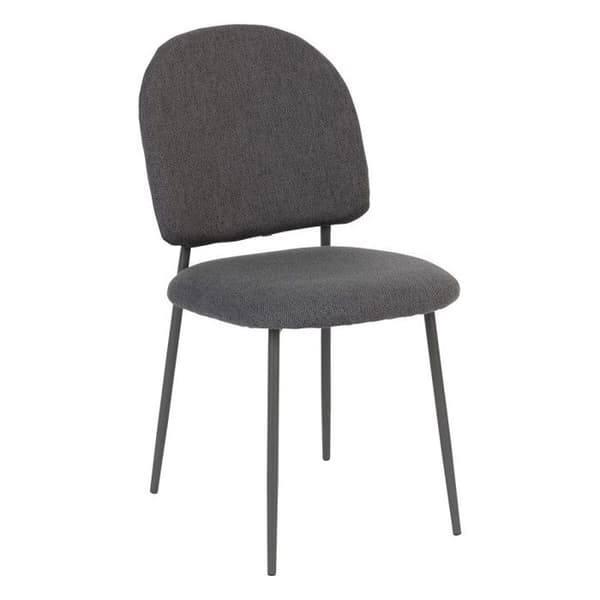 Vintage stil stol "Loft" &amp; Matchande färg metallben - Mörkgrå