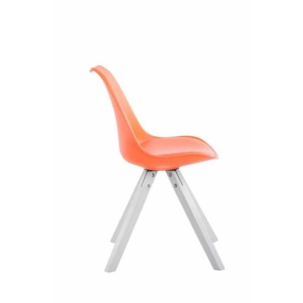 Toulouse stol i konstläder - CLP - Modern design - Interiör - Orange-Vit