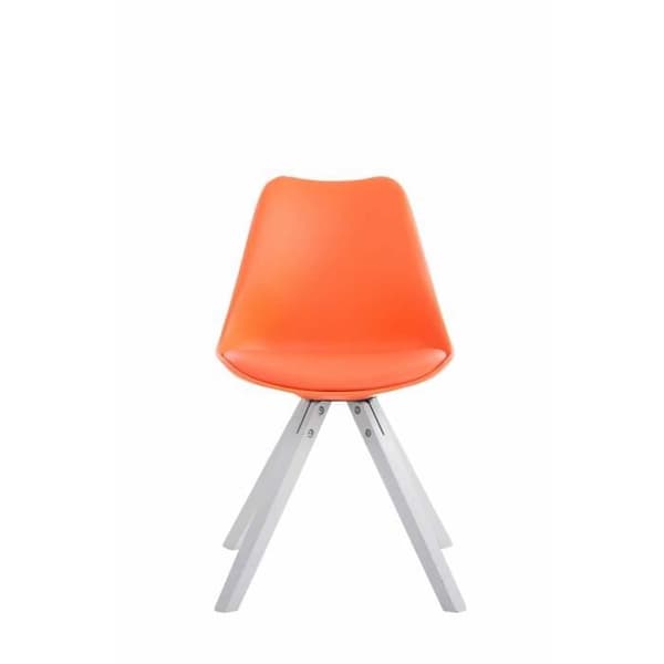 Toulouse stol i konstläder - CLP - Modern design - Interiör - Orange-Vit