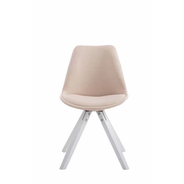 Toulouse tygstol - CLP - Modern design - Vit - 1 sits