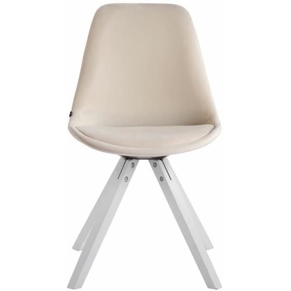 Stol - CLP - Toulouse - Klädd i sammet - Skandinavisk stil - Ergonomisk - Beige