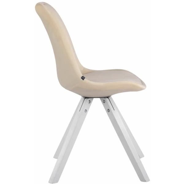 Stol - CLP - Toulouse - Klädd i sammet - Skandinavisk stil - Ergonomisk - Beige