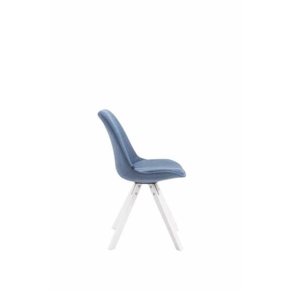 Toulouse tygstol - CLP - Modern design - Bekväm och tålig - Blå-Vit