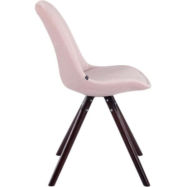 Stol - CLP - Toulouse - Sammet - Rosa - Rund bas