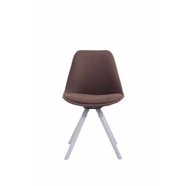 Toulouse stolstyg runda ben - Brun-Vit - CLP - Modernt - Design - Matsal