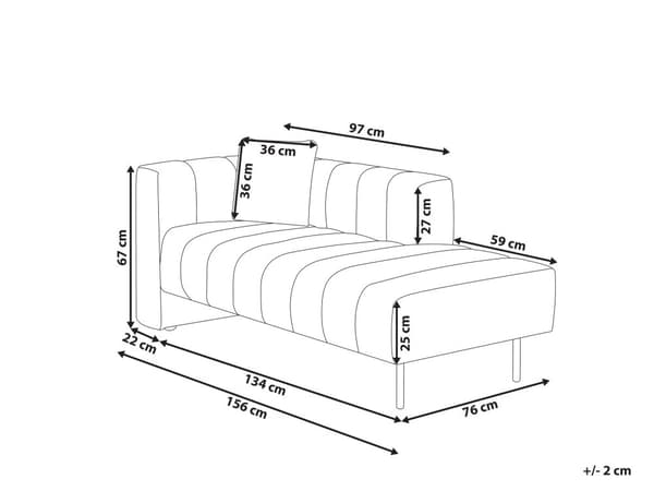 Chaiselong Brun Polyester Daybed med Ryglæn Gæsteseng Multifunktionel Chaise Højrevendt Sofa Moderne til Stuen