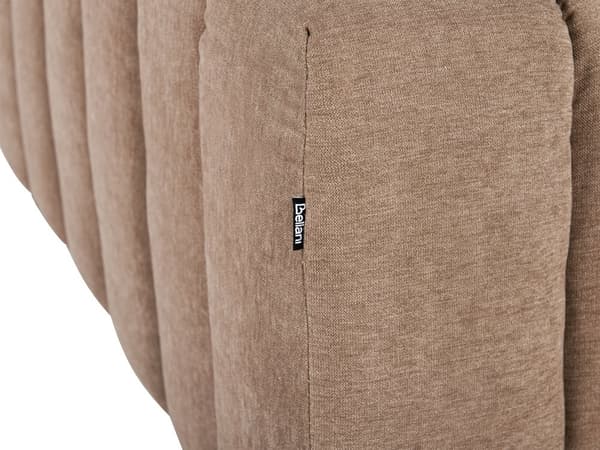Chaiselong Brun Polyester Daybed med Ryglæn Gæsteseng Multifunktionel Chaise Højrevendt Sofa Moderne til Stuen