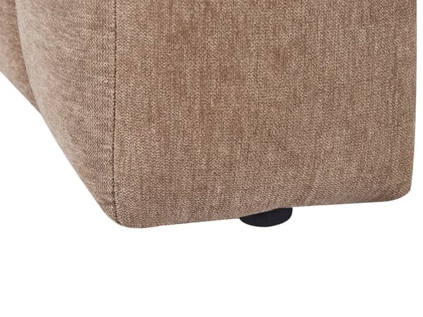Chaiselong Brun Polyester Daybed med Ryglæn Gæsteseng Multifunktionel Chaise Højrevendt Sofa Moderne til Stuen