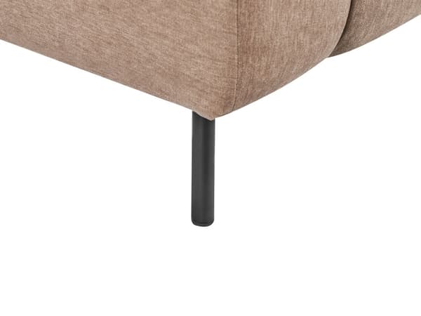 Chaiselong Brun Polyester Daybed med Ryglæn Gæsteseng Multifunktionel Chaise Højrevendt Sofa Moderne til Stuen