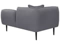 Miniatyrbillede 5 af 11: Chaiselong Grå Boucle Daybed med Ryglæn Gæsteseng Multifunktionel Chaise Venstrevendt Sofa Moderne til Stuen