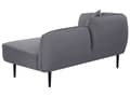 Miniatyrbillede 6 af 11: Chaiselong Grå Boucle Daybed med Ryglæn Gæsteseng Multifunktionel Chaise Venstrevendt Sofa Moderne til Stuen