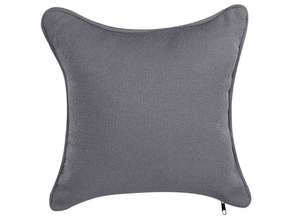 Chaiselong Grå Boucle Daybed med Ryglæn Gæsteseng Multifunktionel Chaise Venstrevendt Sofa Moderne til Stuen