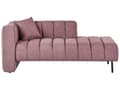 Miniatyrbillede 1 af 11: Chaiselong Lyserød Polyester Daybed med Ryglæn Gæsteseng Multifunktionel Chaise Venstrevendt Sofa Moderne til Stuen