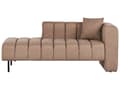 Miniatyrbillede 1 af 11: Chaiselong Brun Polyester Daybed med Ryglæn Gæsteseng Multifunktionel Chaise Højrevendt Sofa Moderne til Stuen