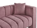 Miniatyrbild 6 av 11: Schäslong Höger Rosa Tygklädsel Svarta Ben Sittdyna Bolsterdyna Modern Glam Design