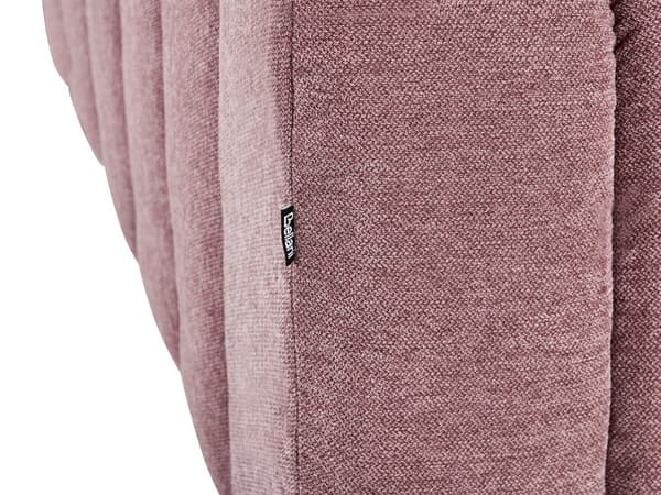 Schäslong Höger Rosa Tygklädsel Svarta Ben Sittdyna Bolsterdyna Modern Glam Design