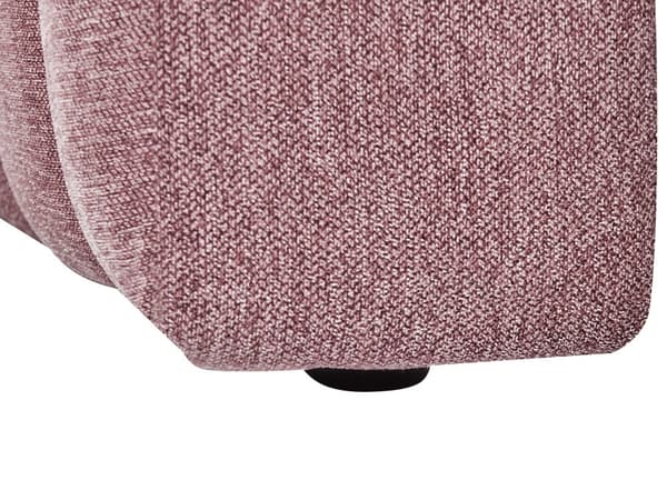 Schäslong Höger Rosa Tygklädsel Svarta Ben Sittdyna Bolsterdyna Modern Glam Design