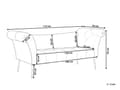 Miniatyrbillede 3 af 9: Chaiselong Lys Violet Velour Guld Metalben Quiltet Tuftet Polstring Vendbar Daybed Sofa Stue Inspiration Retro Moderne Tilbehør Glamour