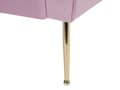 Miniatyrbillede 8 af 9: Chaiselong Lys Violet Velour Guld Metalben Quiltet Tuftet Polstring Vendbar Daybed Sofa Stue Inspiration Retro Moderne Tilbehør Glamour